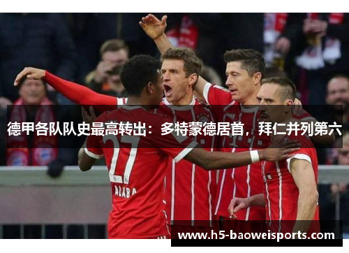 德甲各队队史最高转出:多特蒙德居首,拜仁并列第六 德甲各队队史最高转出:多特蒙德居首,拜仁并列第六